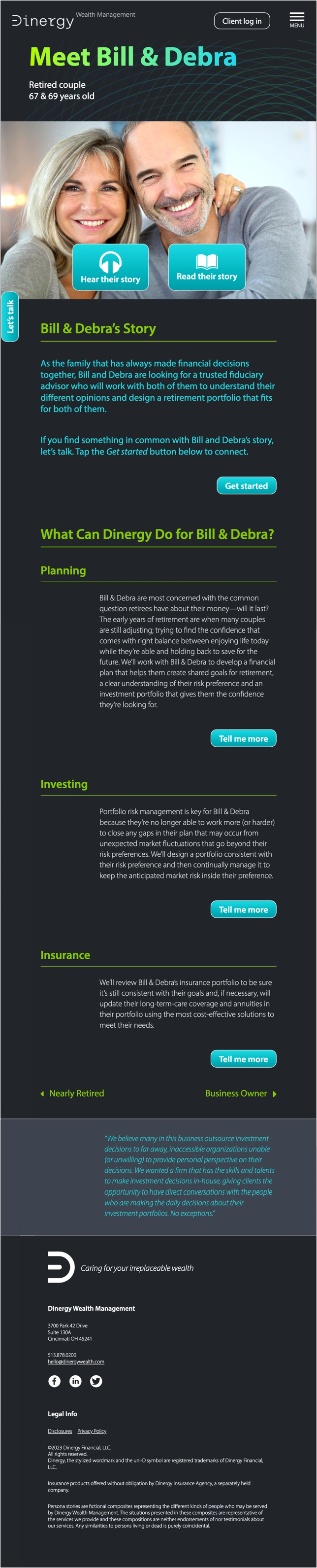 full page layout