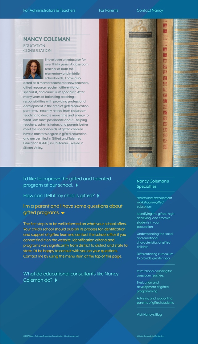 full page layout