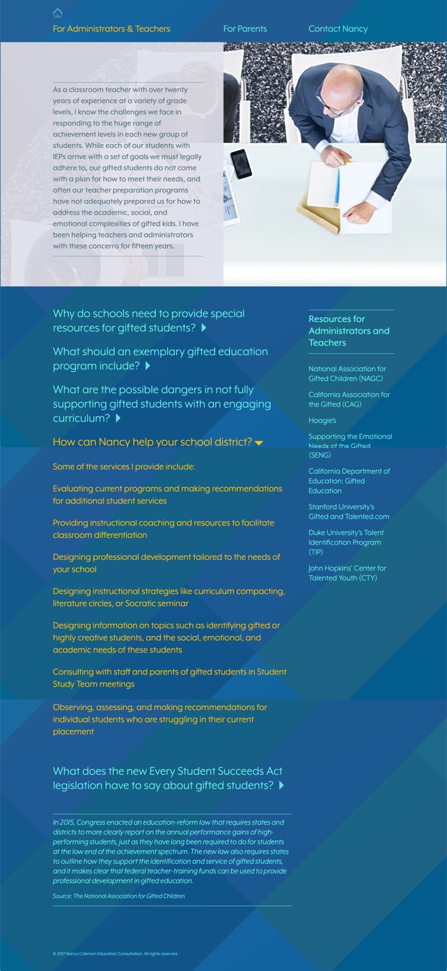 full page layout